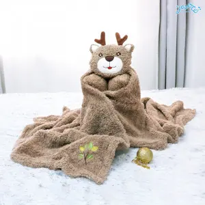 3in1 Reindeer Cushion Blanket