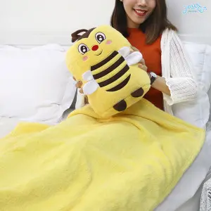 Bee Cushion Blanket