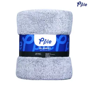 Black Frosted Plush Blanket