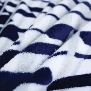 Blue Print Coral Fleece Blanket