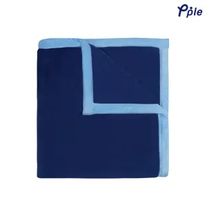 Blue Solid Mink Blanket (5-6 ft)