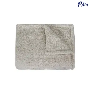 Brown Soft Lightweight Sherpa Throw