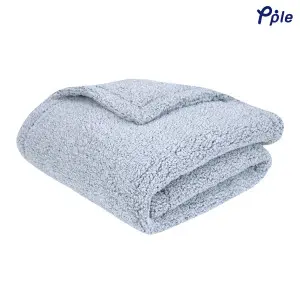 Cosy Melange Sherpa Reversible Blanket