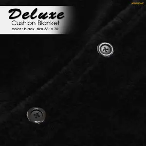 Deluxe Cushion Blanket - Black