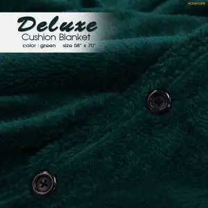 Deluxe Cushion Blanket - Green