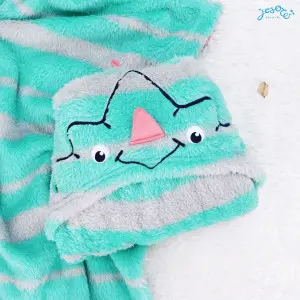 Dinosaur Hooded Blanket