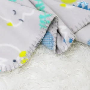 Dinosaur printed baby blanket