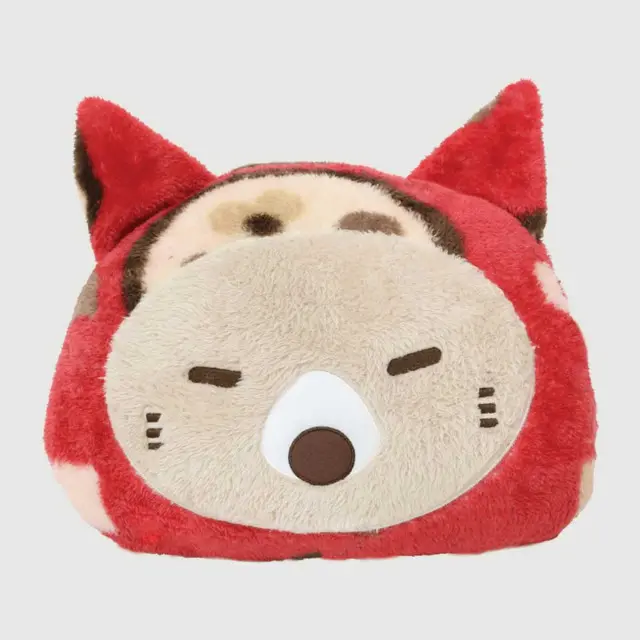 EPICO's Eazzie Gang Red Polyester Doll Pillow Blanket, Terry Face