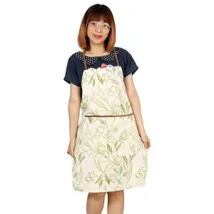 EPICO's Eazzie Gang String Back Printed Polyester Apron, Greenerie Pattern