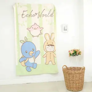 EPICO's Echo World Pritned Recycled Polyester Blanket, Echo World Pattern