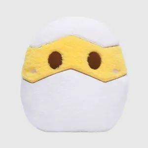 EPICO's Error Chick Character Polyester Doll Pillow Blanket, Chuchu the egg face