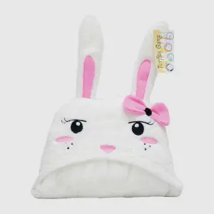 EPICO's Temote Gang Character Plush Polyester Hooded Blanket, White