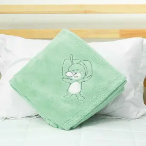 EPICO's Temote Gang Character Polyester Plush Blanket with Temote Gang's Stip the Rabbit Embroidery