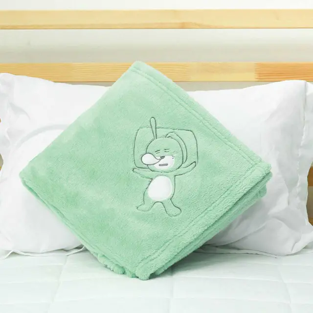 EPICO's Temote Gang Character Polyester Plush Blanket with Temote Gang's Stip the Rabbit Embroidery