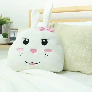 EPICO's Temote Gang Character Polyester Plush Doll Pillow Blanket, Witty the Rabbit Face