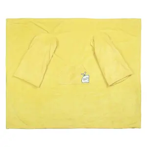 EPICO's Temote Gang Polyester TV Blanket with Sleeves, Yellow