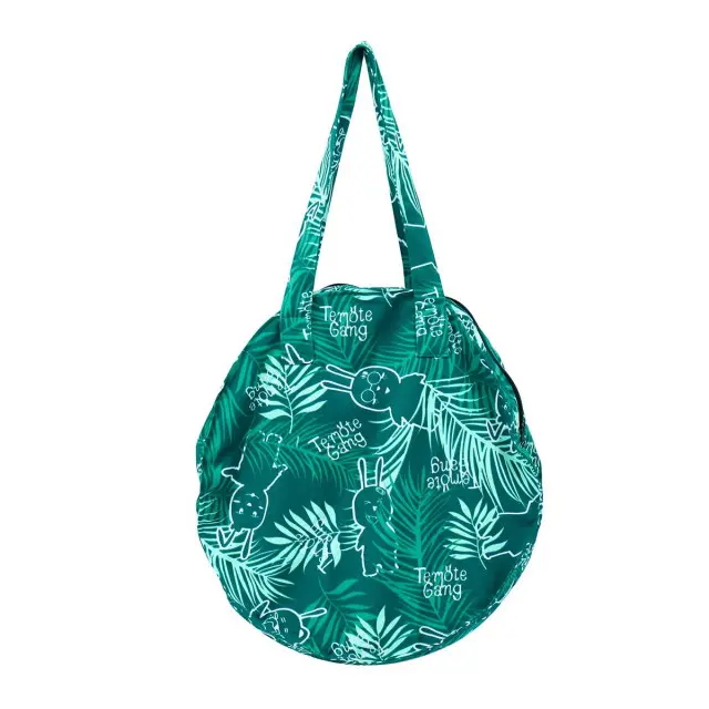 EPICO's Temote Gang Water-proof Rounded Shape Printed Polyester Bag, Green