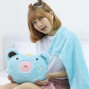 EPICO's Whoopie Whippy Blue Polyester Doll Pillow Blanket (Gumbie)