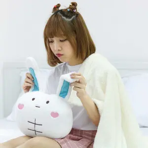 EPICO's Whoopie Whippy White Polyester Doll Pillow Blanket (Kikie)