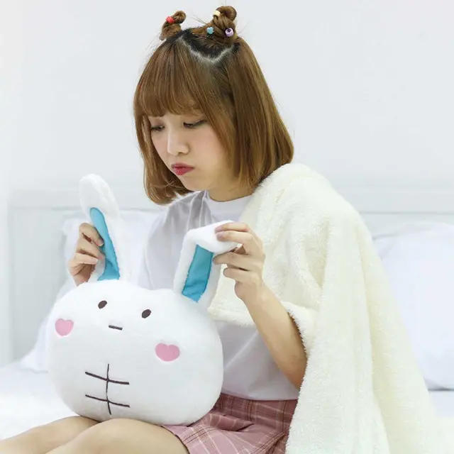 EPICO's Whoopie Whippy White Polyester Doll Pillow Blanket (Kikie)
