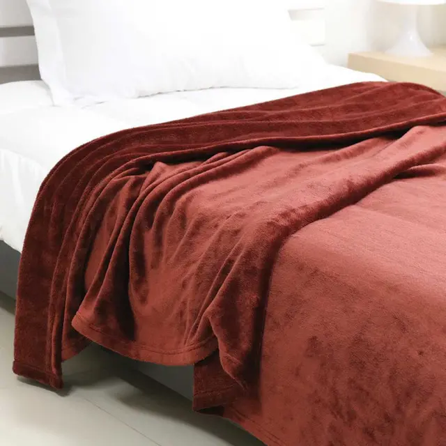 Flannel Blanket, Dark Brown