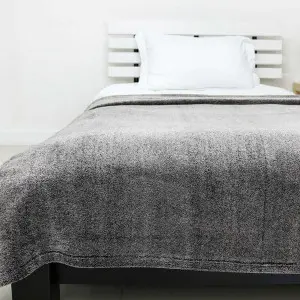 Fluffy Faux Fur Blanket, Grey