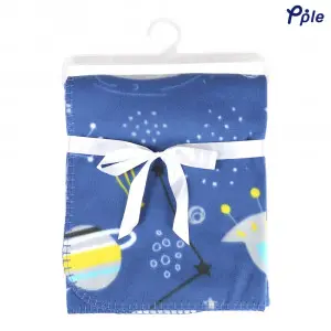 Fun Space Printed Fleece Baby Blanket