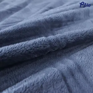 Grey Cosy Sheared Plush Reversible Blanket