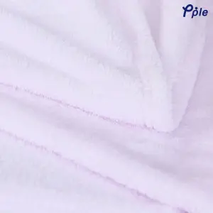 Light Pink Stripe Frosted Plush Throw