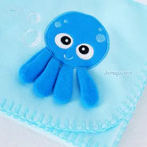 Little squid baby blanket