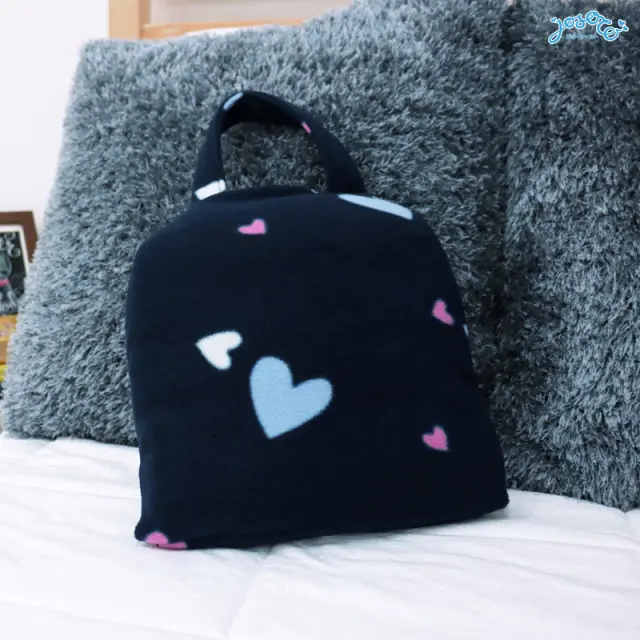 Mini Heart Portable Blanket Bag