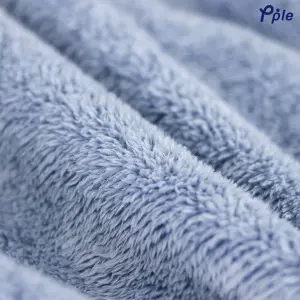Navy Frosted Plush Blanket