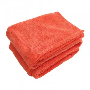Orange Soft Popcorn Flannel Blanket