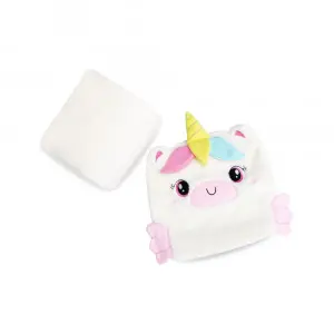 Pastel Rainbow Unicorn Cushion Blanket