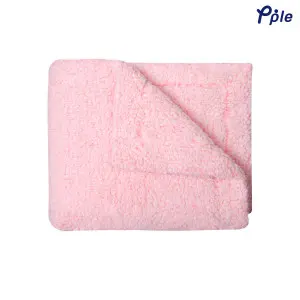 Peach Cotton Candy Sherpa Throw