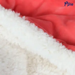 Peach Luxury Velvet Sharpa Throw