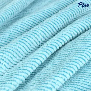 Peacock Stripe Frosted Plush Blanket