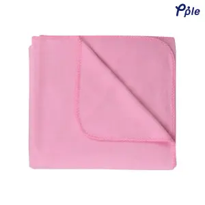 Pink 1F Multicolor Polar Fleece Throw