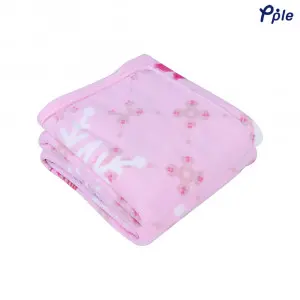 Pink Snowflake Printed Fleece Blanket