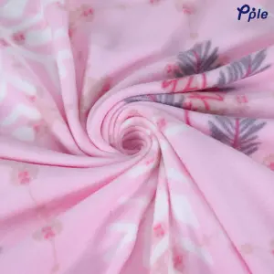 Pink Snowflake Printed Fleece Blanket