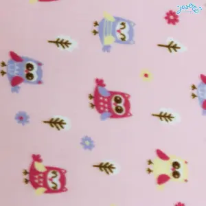 Pinky owl printed baby blanket