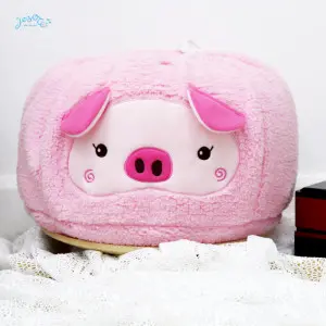 Pinky pig steamed bun cushion blanket