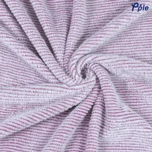 Plum Stripe Frosted Plush Blanket