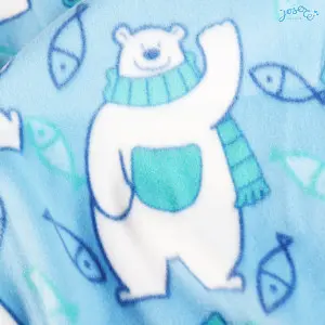 Polar Bear Printed Fleece Blanket