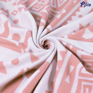 Printed Fleece Blanket, Pink Bohemian