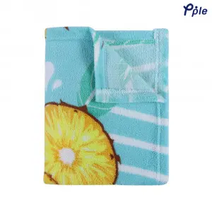 Printed Plush Blanket, Tropical Fruit