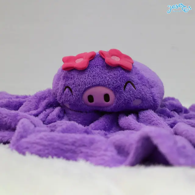 Purple Pig Bolster Cushion Blanket