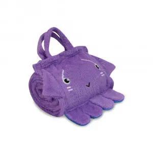 Purple Squid Portable Blanket