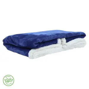 Recycled Plush Blanket, Reversible to Sherpa