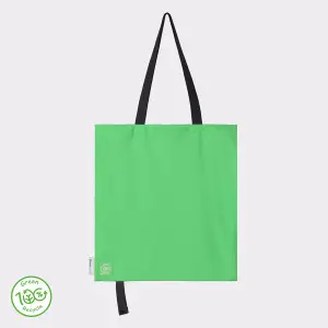 Recycled Tote Bag, Green-Beige
